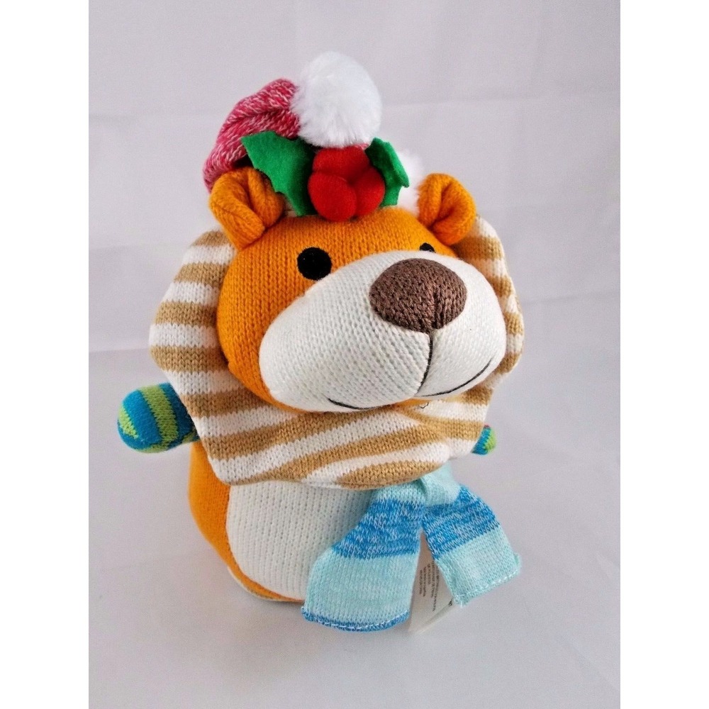 Gemmy Lion Music Knit Lion Plush‎ Flo Rida Wild One Song 9 Inch Animated Stuffed